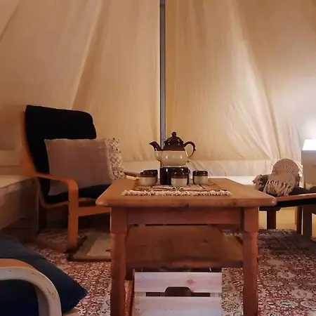 Luksusowy namiot Abenteuer Glamping Im Wildgehege Im 5 M Zelt *